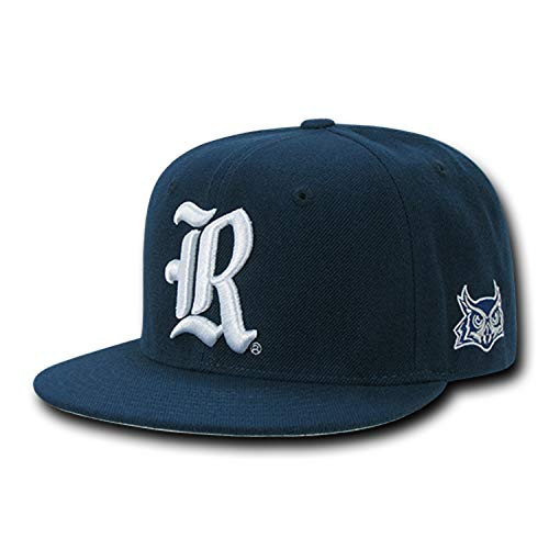 Rice University Owls NCAA Flat Bill Snapback Baseball Cap Hat Navy Blue