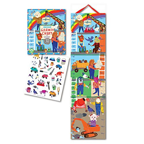eeBoo Construction Site Growth Chart, 1 EA