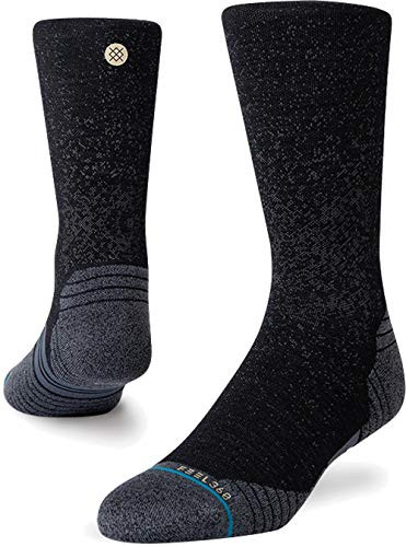 Stance Men_s The Run Compression Crew Sock  Black - Medium