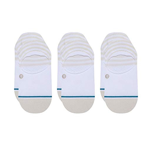 Stance Womens Sensible II Series No Show Socks - 3-Pack -White  Medium-