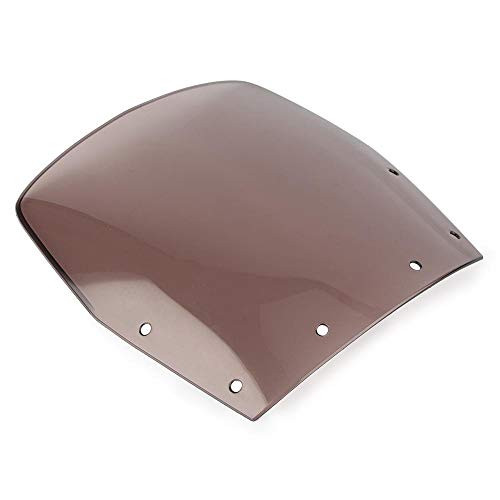 Three T Motorcycle Windshield Wind Screen Spoiler Shield Compatible with Kawasaki Ninja EX 250 1988-2007  Tan