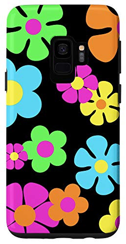 Galaxy S9 Hippie Psychedelic Flower Power 60_s 70_s Groovy Boho Daisy Case