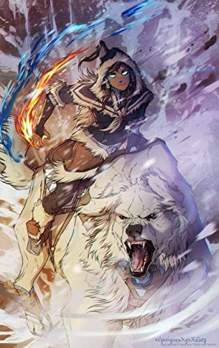 The Legend of Korra poster Korra and Naga Avatar Korra anime The Last Airbender