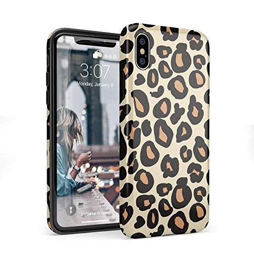Casely iPhone X XS Phone Case - Into The Wild - Leopard Print Case - 360 Degree Coverage for Your Phone - Precise Cutouts  1mm Raised Lip Camera Protection - Classic
