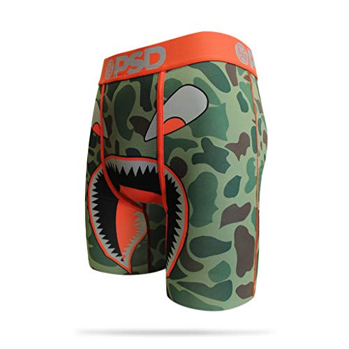 PSD Men_s Brief Underwear Bottom -Red Green Camo Warface  S-