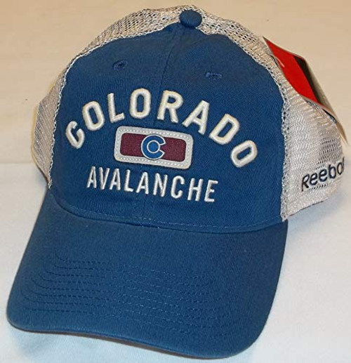Reebok Colorado Avalanche Snapback Soft Mesh Hat - OSFA EY63Z Blue Cream Reebok Colorado Avalanche Snapback Soft Mesh Hat - OSFA EY63Z Blue Cream