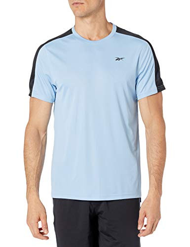 Reebok Workout Ready Short Sleeve Tech Tee  Fluid Blue  XL