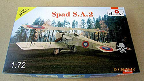 Amodel 7260-01 - 1 72 - SPAD S.A.2 French Fighter WWI Scale Plastic Model kit Amodel 7260-01 - 1 72 - SPAD S.A.2 French Fighter WWI Scale Plastic Model kit