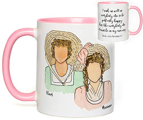 Sense And Sensibility Mug -Jane Austen- Quote Fan Gift Sense And Sensibility Mug -Jane Austen- Quote Fan Gift