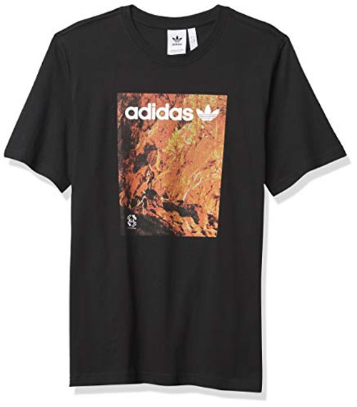 adidas Originals mens Adventure Tee Black Medium adidas Originals mens Adventure Tee Black Medium