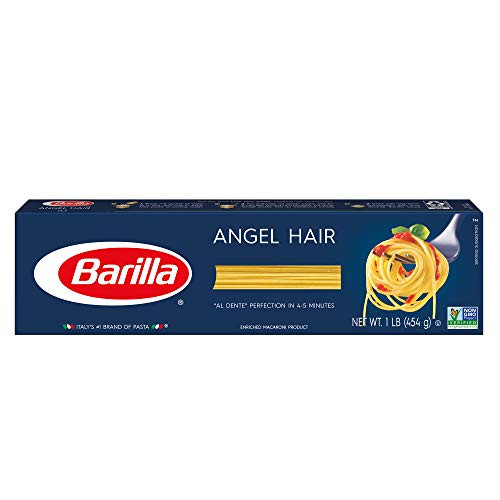 BARILLA Blue Box Angel Hair Pasta  16 oz  Boxes -Pack of 20-  8 Servings per Box - Non-GMO Pasta Made with Durum Wheat Semolina - Italy_s 1 Pasta Brand - Kosher Certified Pasta