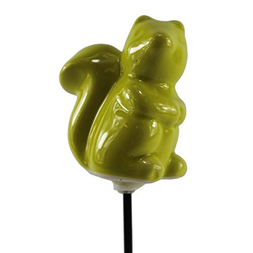 Connie N Randy Ceramic Squirrel Garden Plant Stake