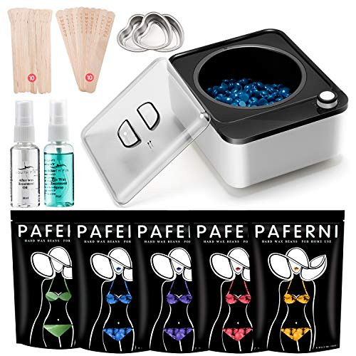 PAFERNI Wax Warmer Waxing Kit For Women Men Wax Kit For Hair Remover With 1 Wax Pot Nonstick Pan 5 Flavors Stripless Wax Beads Hard Wax For Face Eyebrows Full Body Bikini Legs Brazilian?facial PAFERNI Wax Warmer Waxing Kit For Women Men Wax Kit For Hair Remover With 1 Wax Pot Nonstick Pan 5 Flavors Stripless Wax Beads Hard Wax For Face Eyebrows Full Body Bikini Legs Brazilian?facial