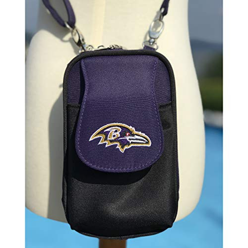 Charm14 NFL Baltimore Ravens Women_s Crossbody Cell Phone Purse XL -Fits All Phones by Little Earth Charm14 NFL Baltimore Ravens Women_s Crossbody Cell Phone Purse XL -Fits All Phones by Little Earth