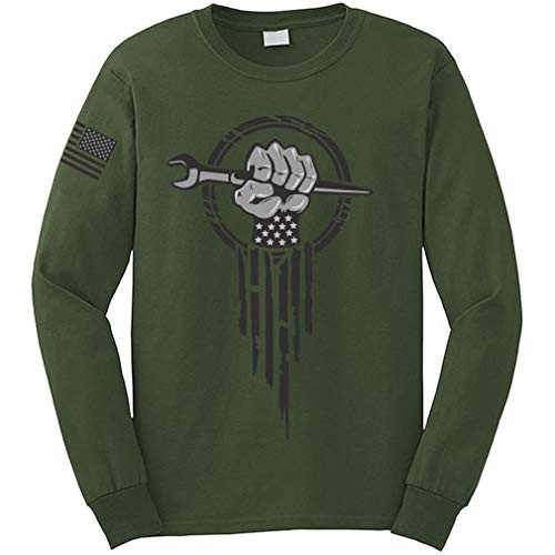 Ironworker Superhero Ironworking Spud Wrench Hand Long Sleeve T-Shirt