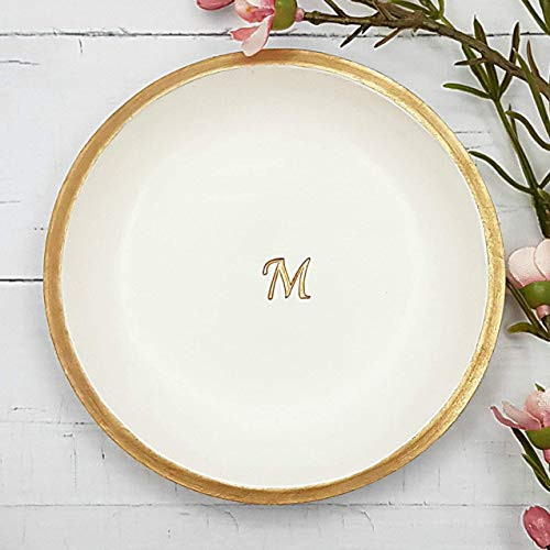 M Ring Dish for Jewelry  Jewelry Dish Personalized Bridesmaid Gifts  Bridesmaid Ring Dish  Custom Ring Holder  Custom Ring Dish  Jewelry Dish Tray Personalized  Choose Your Colors and Initial