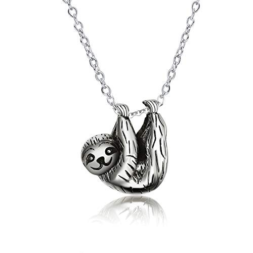 YAFEINI Sloth Gifts Sterling Silver Sloth Necklace Cute Animal Pendant for Women Jewelry Gifts YAFEINI Sloth Gifts Sterling Silver Sloth Necklace Cute Animal Pendant for Women Jewelry Gifts