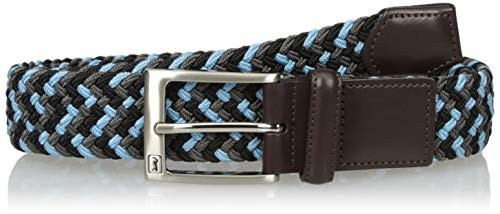 PGA TOUR Multicolor Stretch Braid Men_s Belt  Blue  XL