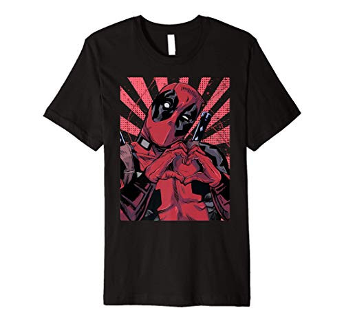 Marvel Deadpool Closed Hand Heart Premium T-Shirt Marvel Deadpool Closed Hand Heart Premium T-Shirt