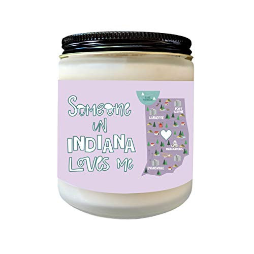 Someone from Indiana Loves Me Moving Gift LDR Gift Heart in Indiana Long Distance Friendship Gift Someone from Indiana Loves Me Moving Gift LDR Gift Heart in Indiana Long Distance Friendship Gift