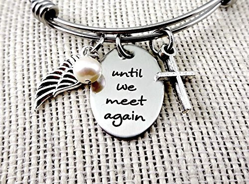 Until We Meet Again Remembrance Bangle Bracelet