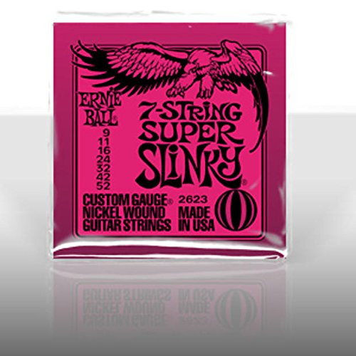 2014 Ernie Ball Ernie Ball 2623 Super Slinky 7-String Electric Guitar Strings N A 2014 Ernie Ball Ernie Ball 2623 Super Slinky 7-String Electric Guitar Strings N A