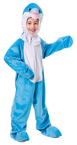Bristol Novelty CC168 Dolphin with Head Costume  White  Medium  128 cm  Approx Age 5 - 7 Years  Dolphin with Head 128cm