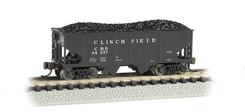 Bachmann Industries USRA 55-Ton 2-Bay Hopper Clinchfield Train Car  N Scale