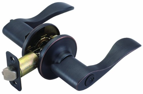 Design House 700542 Springdale 2-Way Latch Entry Door Handle, Adjustable Backset, Oil Rubbed Bronze Finish