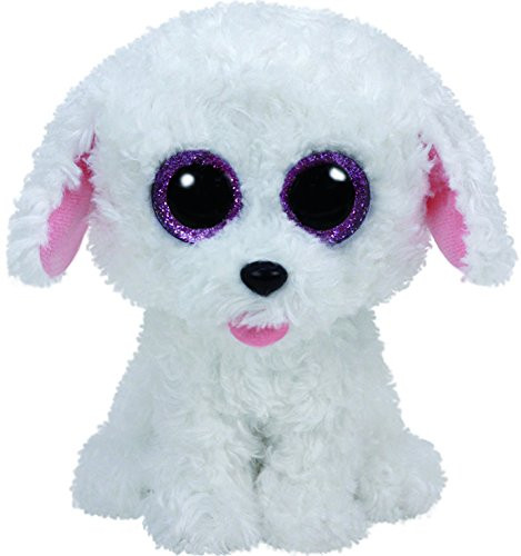 Ty Pippie Dog Plush  White  Medium