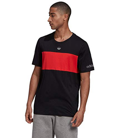 adidas Originals Men_s Panel Trefoil Tee  Black  XL adidas Originals Men_s Panel Trefoil Tee  Black  XL