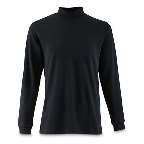 Guide Gear Men_s Mock Turtleneck Long-Sleeve Shirt  Black  XL