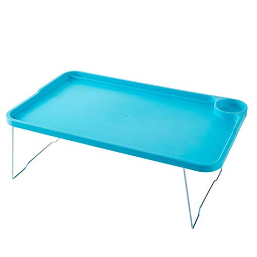 PeiKuang Children_s Study Desk Bed with Laptop Table Lazy Small Table Student Dormitory Table Folding Table