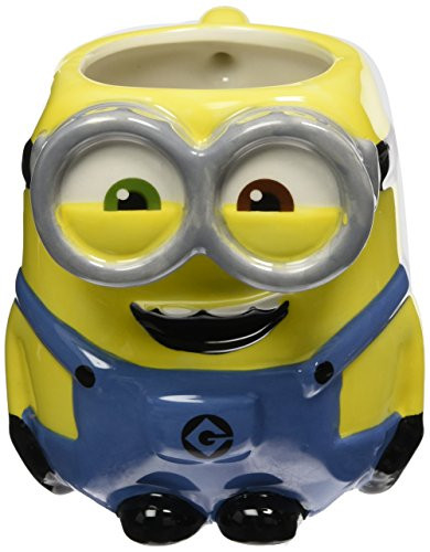 Zak Designs DESZ-8511 Minions Movie Bob Ceramic sculpted Mug, Multicolor