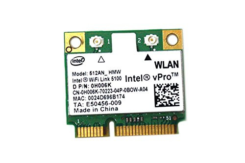 Intel Link 5100 Half 512an_hmw Mini Pci-e Wireless Wifi Card 802.11 a B G N Cy256 H006k for Dell Laptop