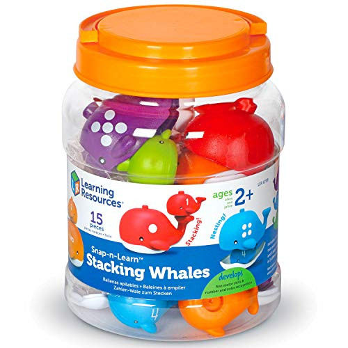 EVAXO Snap-n-Learn Stacking Whales S