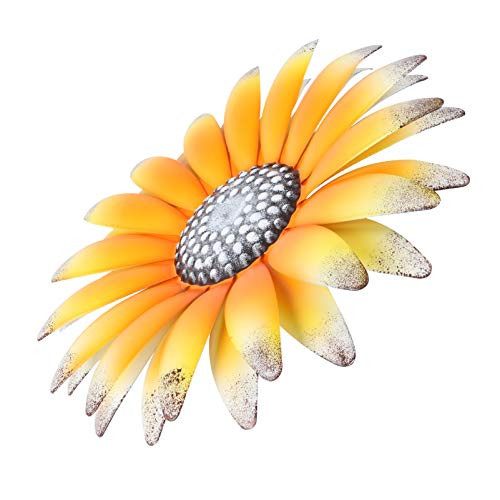 DOITOOL Metal Flower Wall Decor Iron Succulent Sculpture Floral Hanging Art Decoration for Indoor Outdoor Home Garden Patio Bedroom Living Room Yellow DOITOOL Metal Flower Wall Decor Iron Succulent Sculpture Floral Hanging Art Decoration for Indoor Outdoor Home Garden Patio Bedroom Living Room Yellow