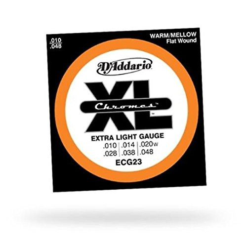 2014 D_Addario D_Addario Chromes Flatwound Guitar Strings.010  Extra Light N A