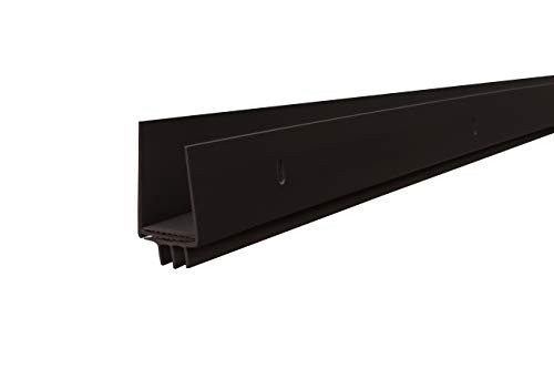 Door Bottom Vinyl Storm Door Adjustable Width 36inch  Brown