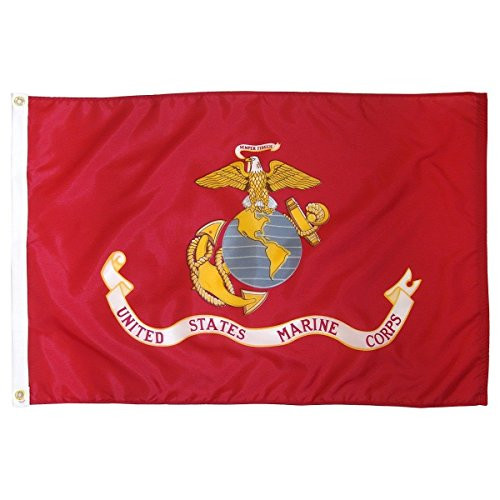 4x6 Foot U.S. Marines Semper Fi USMC Marine Corps Flag 4_x6_ Banner Grommets Premium Quality Fade Resistant Double Stitched Licensed Product