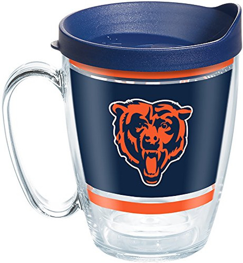 Tervis 1257312 NFL Chicago Bears Legend Tumbler with Wrap and Navy Lid 16oz Mug, Clear Tervis 1257312 NFL Chicago Bears Legend Tumbler with Wrap and Navy Lid 16oz Mug, Clear