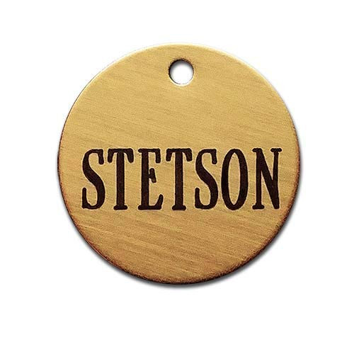 Bridle Halter Blanket Tag THICK - 1 1 4inch  Disc Custom Engraved Solid Brass or Nickel Silver