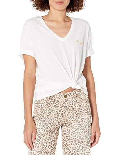 Roxy Junior_s A Dream Come True V-Neck Tee  Snow White  XS