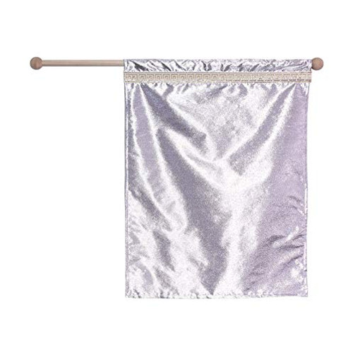 Small Silver Flag Dance Praise Worship Church Flag Banner Child Size Small Silver Flag Dance Praise Worship Church Flag Banner Child Size