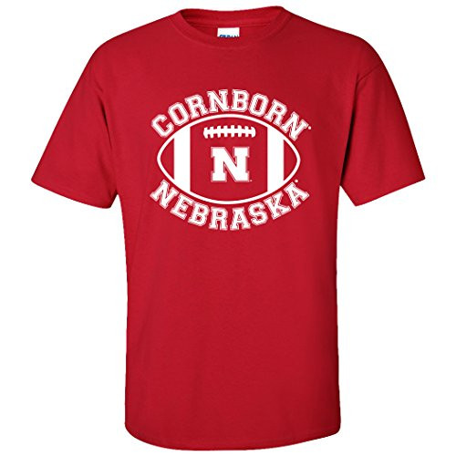 CornBorn Nebraska Cornhuskers Football N Nebraska Football Tee Shirt - Red - Medium CornBorn Nebraska Cornhuskers Football N Nebraska Football Tee Shirt - Red - Medium