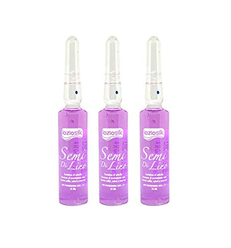 Laziosilk Semi Di Lino -Semilla de Linaza- Improves Hair Fiber and Scalp -10ml each Ampoule-