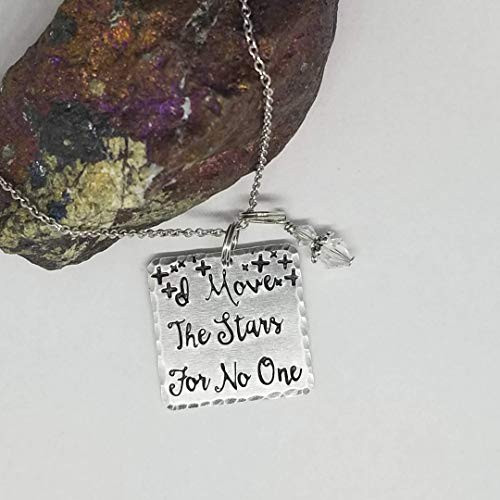 I Move The Stars For No One - Labyrinth inspired hand stamped necklace I Move The Stars For No One - Labyrinth inspired hand stamped necklace