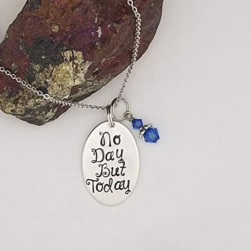 No Day But Today - Rent inspired hand stamped necklace No Day But Today - Rent inspired hand stamped necklace