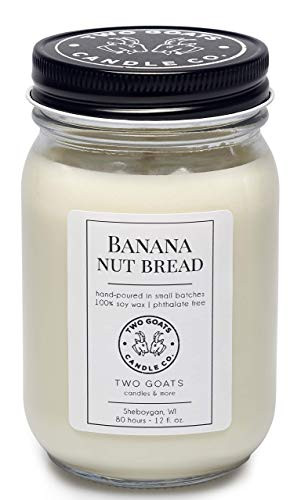 Banana Nut Bread Scented Soy Candle - Hand Poured in the USA - 12 oz.
