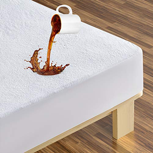 Twin XL Mattress Protector Waterproof Bed Protectors Mattress Pad Cover with Deep Pocket